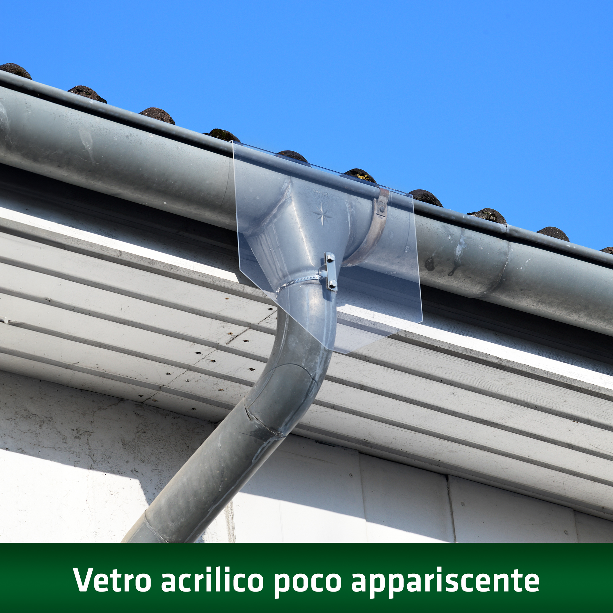 GARDIGO Scudo Anti Martora Trasparente Per Grondaie – Proteggi Il Tetto Da Martore E Faine