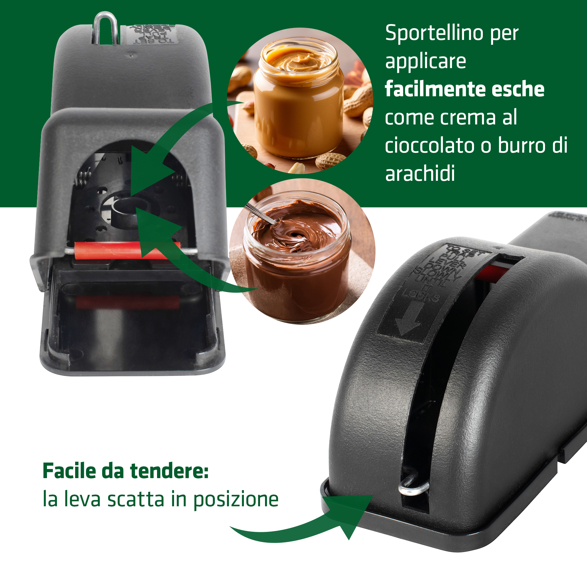 Trappole Topi 2.0 | Trappola per Topi Igienica e Discreta | Set da 4