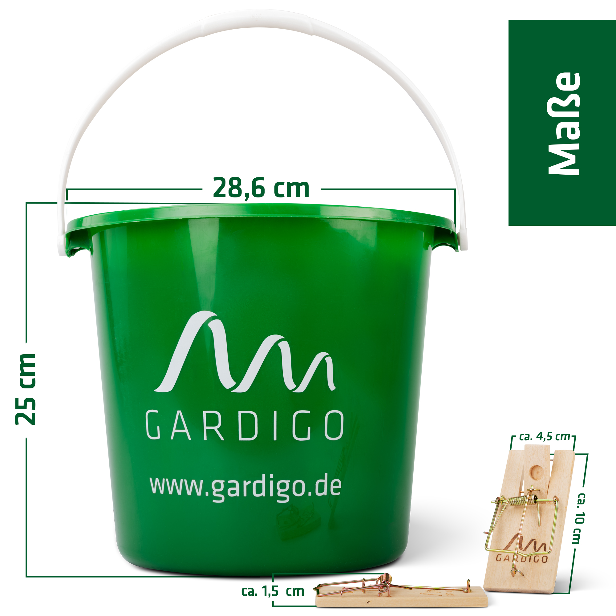 Confezione scorta da 100 trappole per topi in legno nel secchio - La soluzione professionale per condomini e attività commerciali