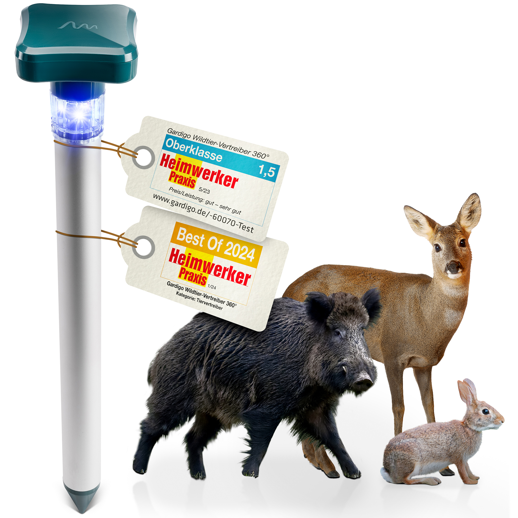 Repellente per Animali Selvatici a 360° Repellente per Animali Selvatici a 360°