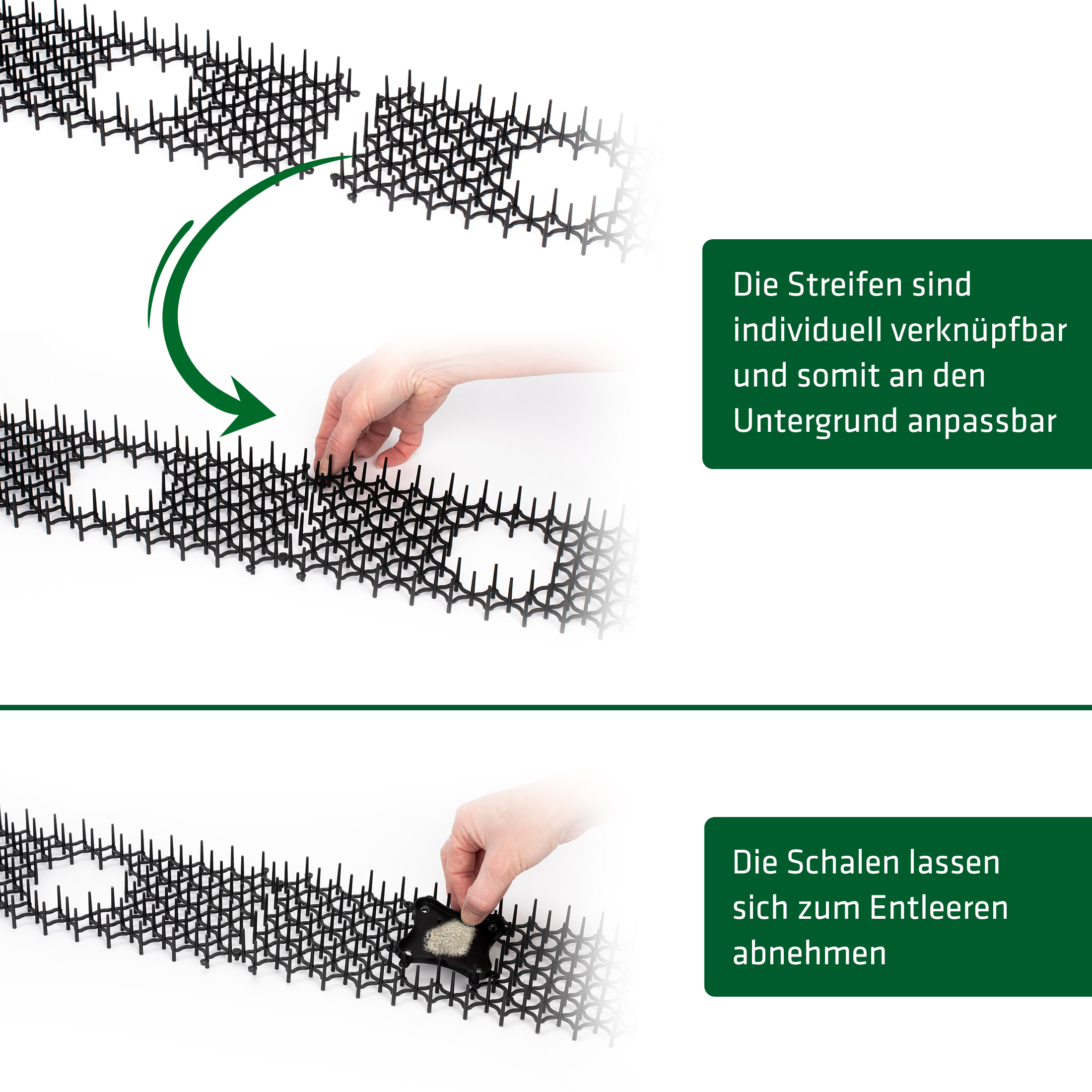 Die Dornengitter lassen sich einfach zusammenstecken und mit den Duftschalen versehen.