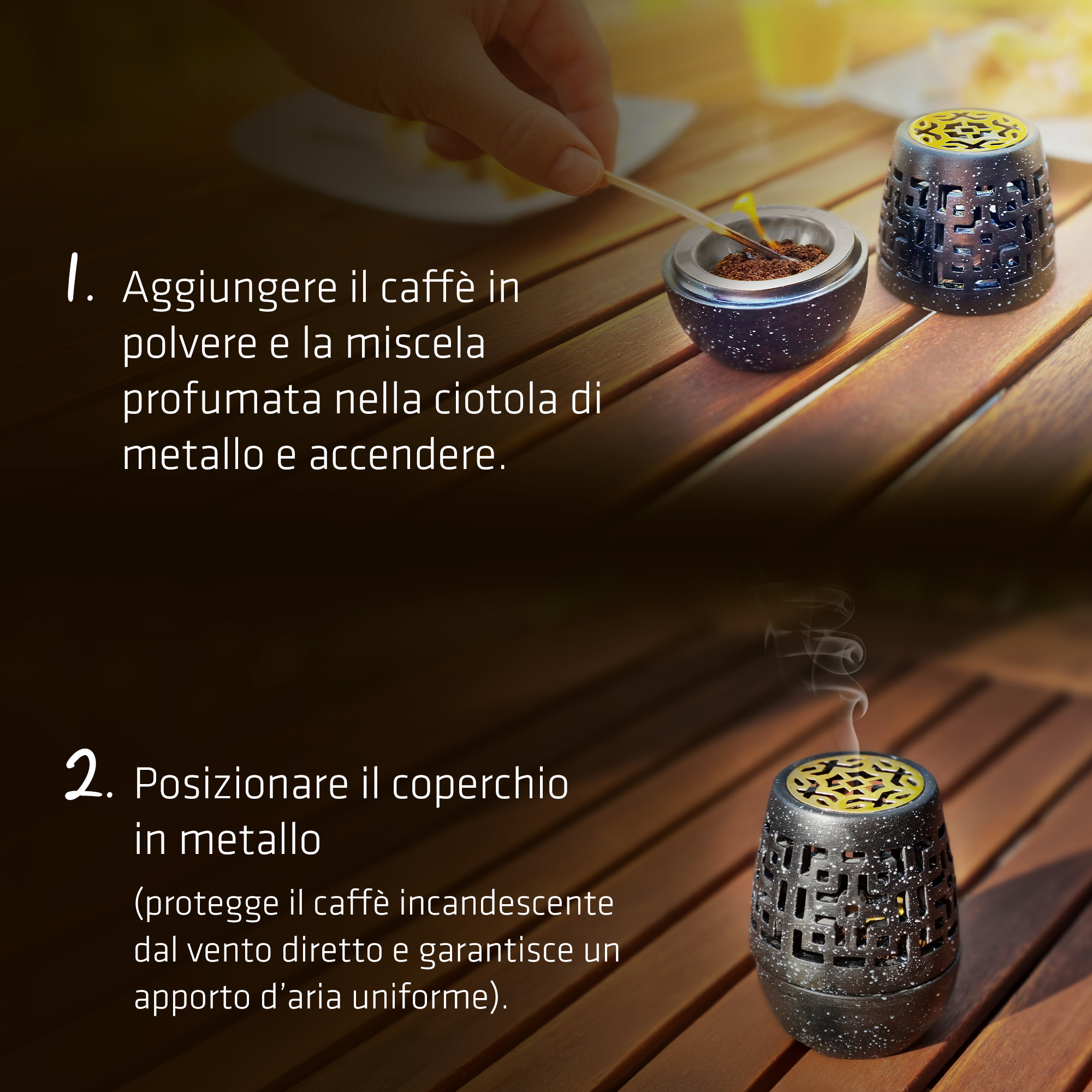 Repellente per Vespe con Aroma di Caffè e Miscela di Arancia e Rosmarino | Anti Vespe da Esterno