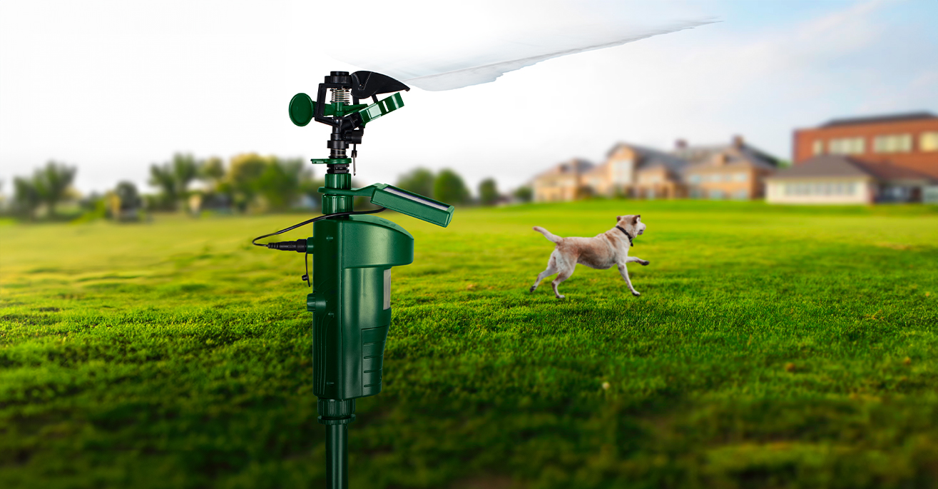 Wasserstrahl-Tiervertreiber