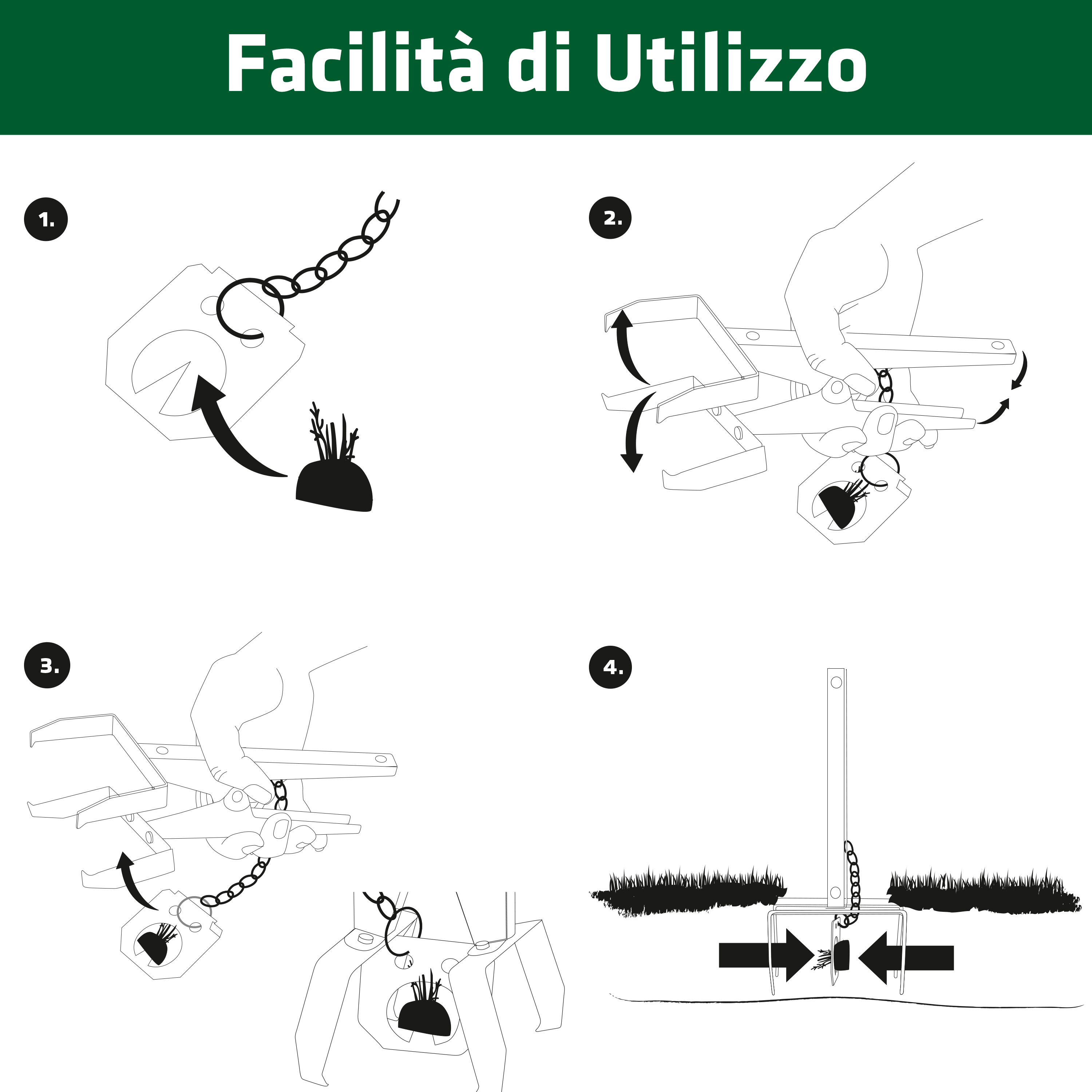 Trappole per Talpe e Arvicole | Set da 4 | Anti Talpe da Giardino a Tenaglia