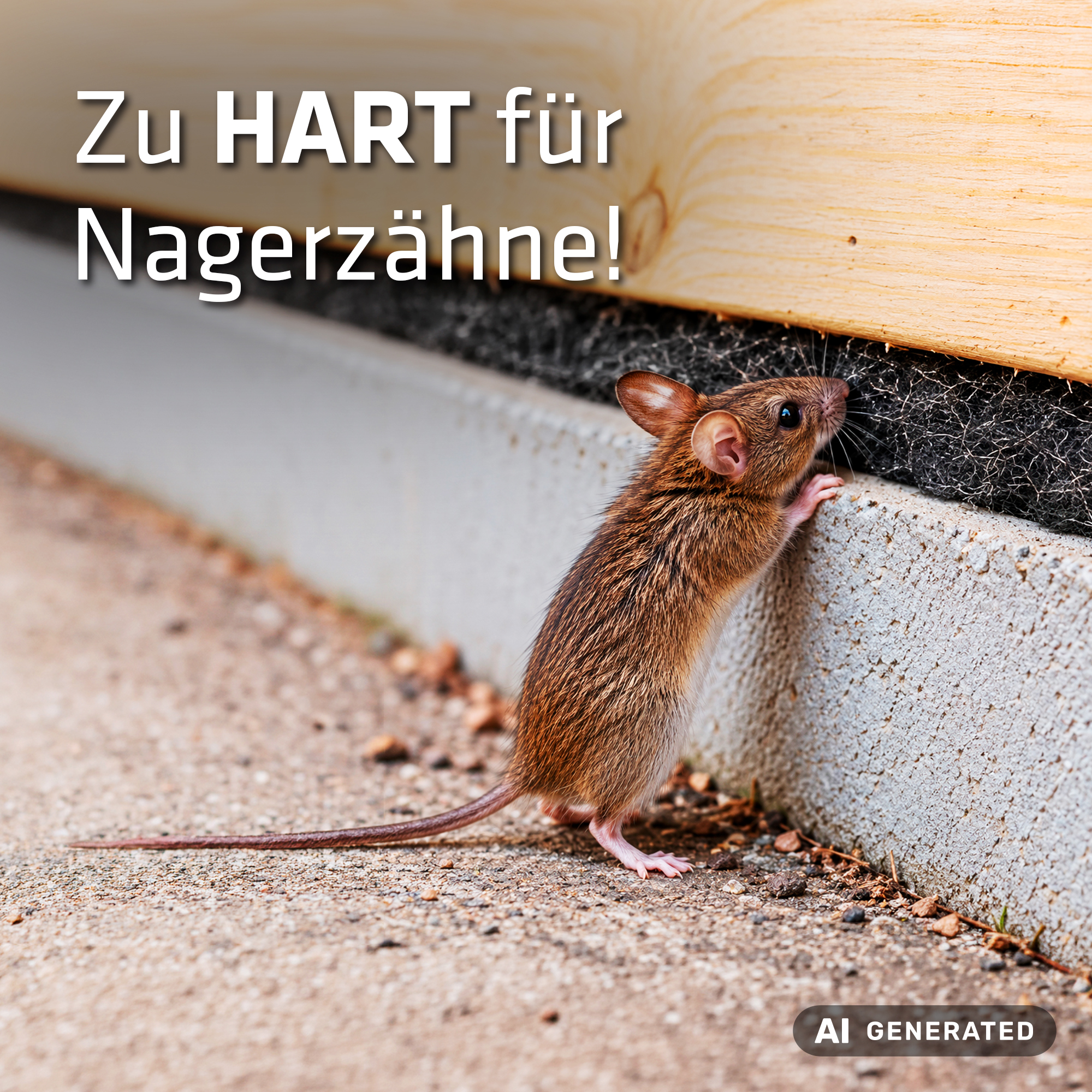 Zu hart für Nagerzähne!