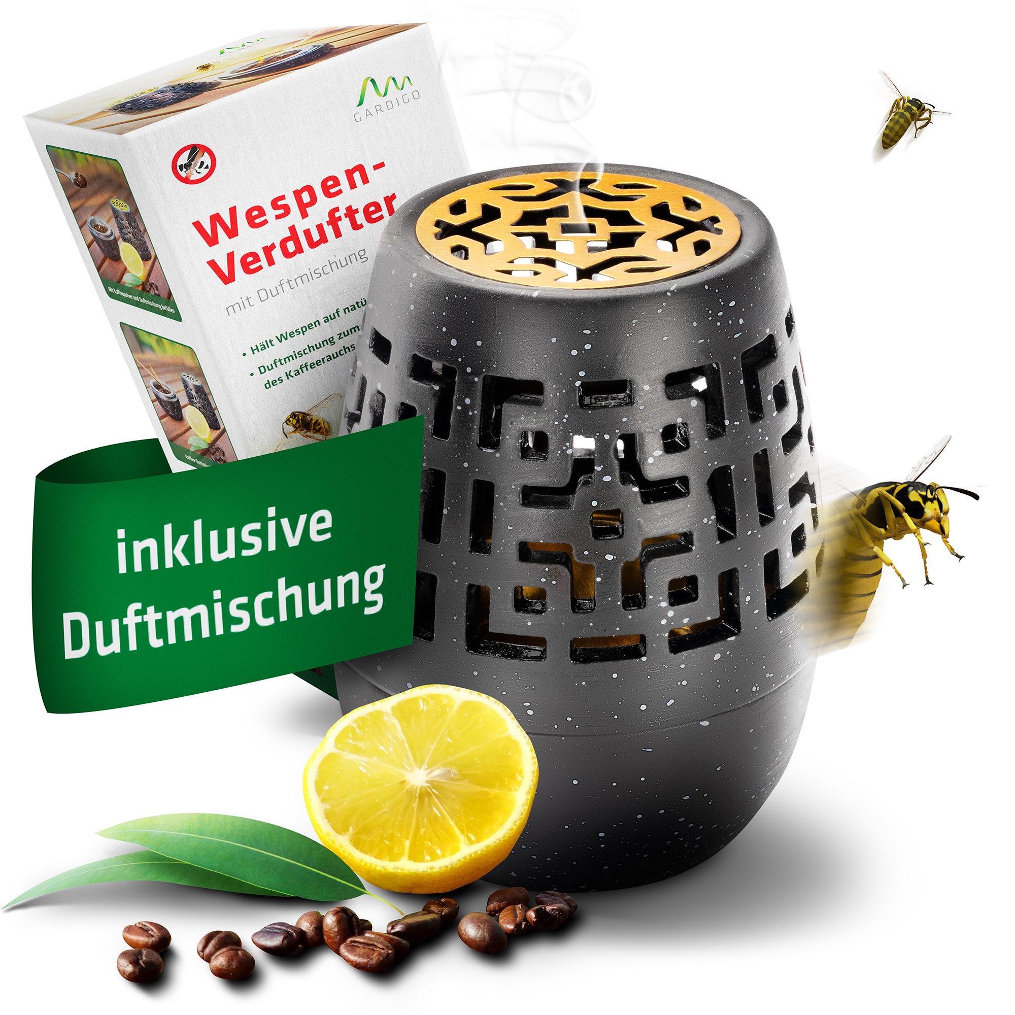 Wespen vertreiben mit Kaffeerauch