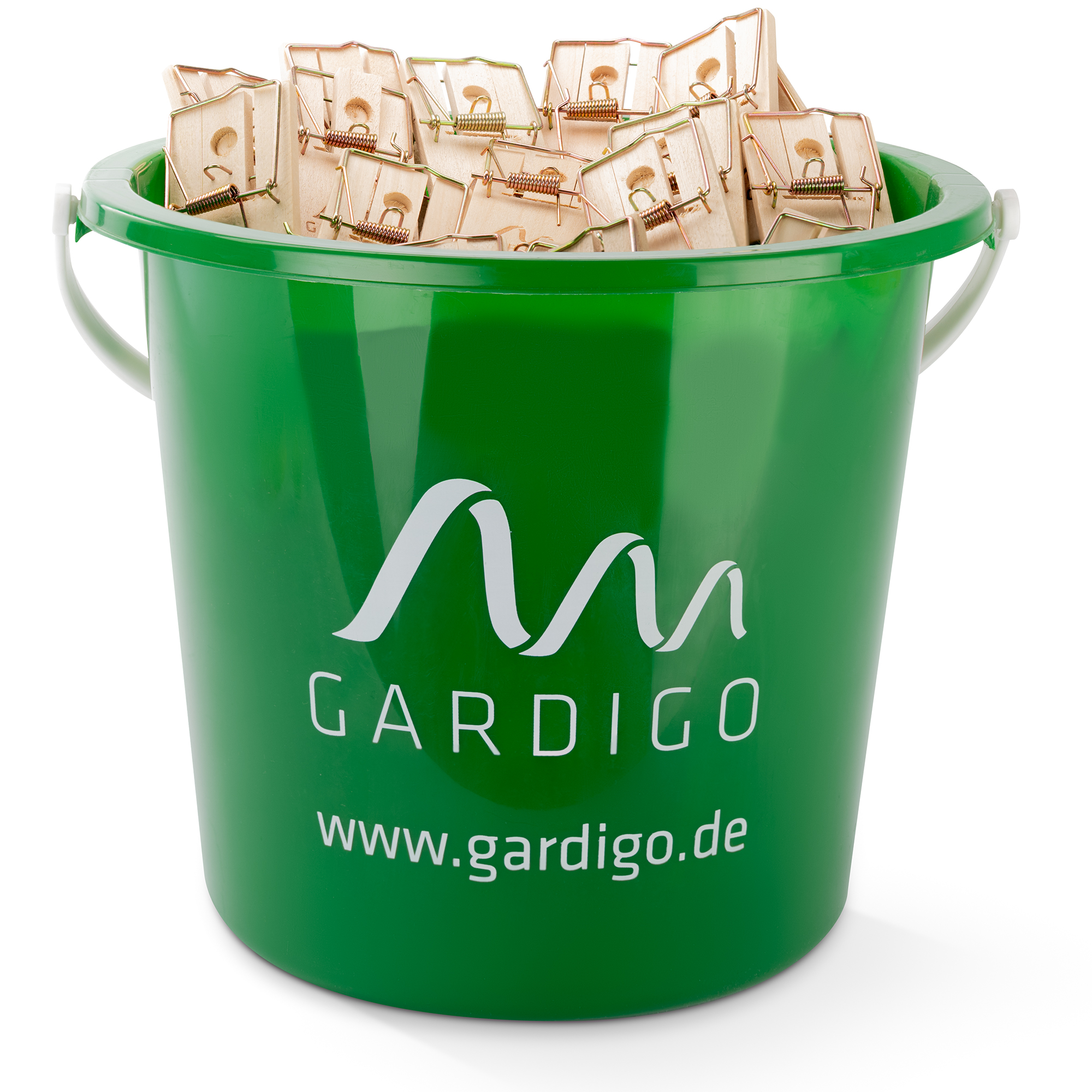 Confezione scorta da 100 trappole per topi in legno nel secchio - La soluzione professionale per condomini e attività commerciali